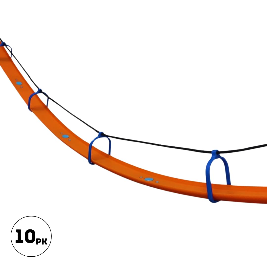 Suspension Bridge Kit Compatible with Hot Wheels Racetracks | 10 Bridge Supports, Rope, and Wall Connectors Included | Made in USA