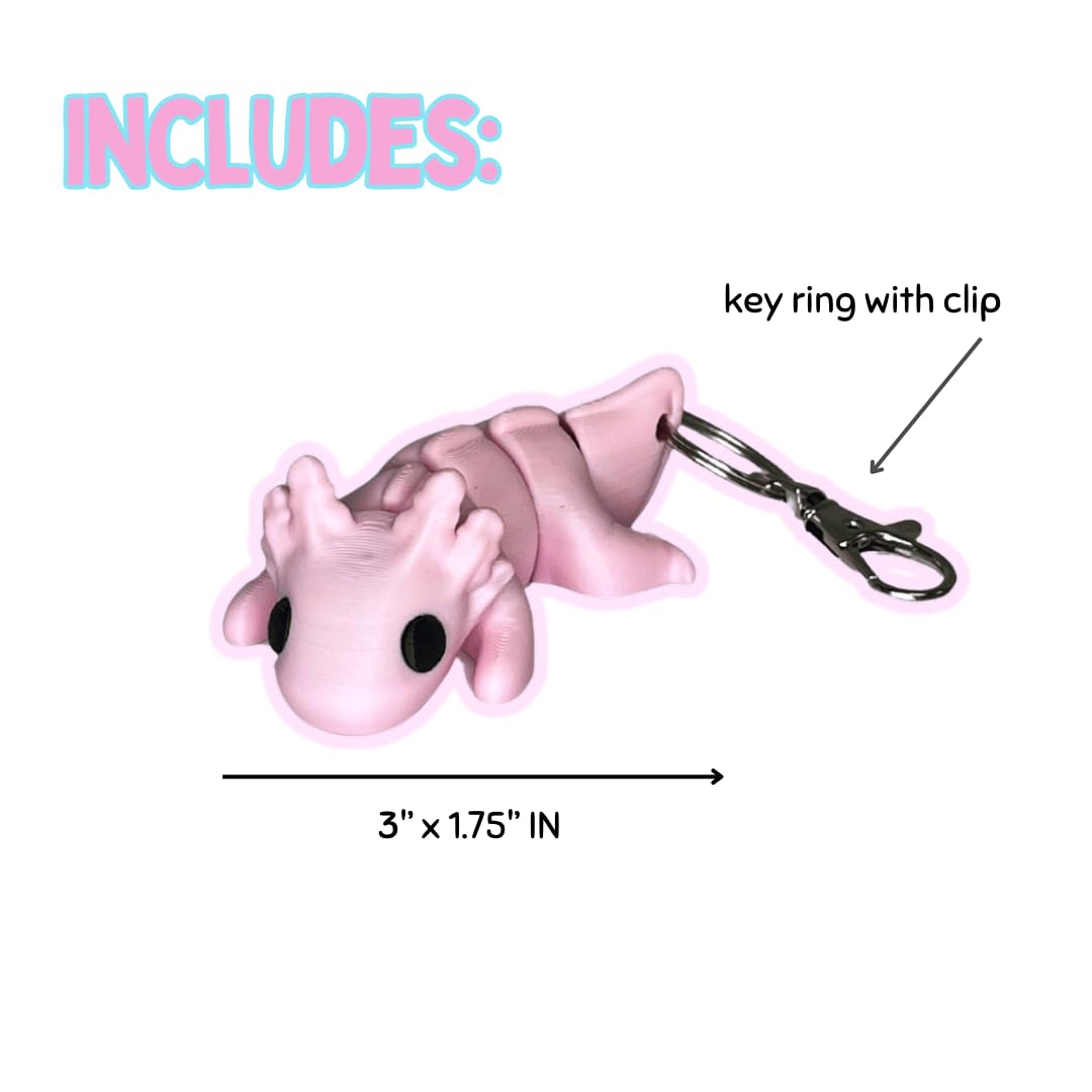 Articulated Animal Keychain Fidget Toy | Fun & Unique Key Chain Fidget Toy Figurines| Made in USA