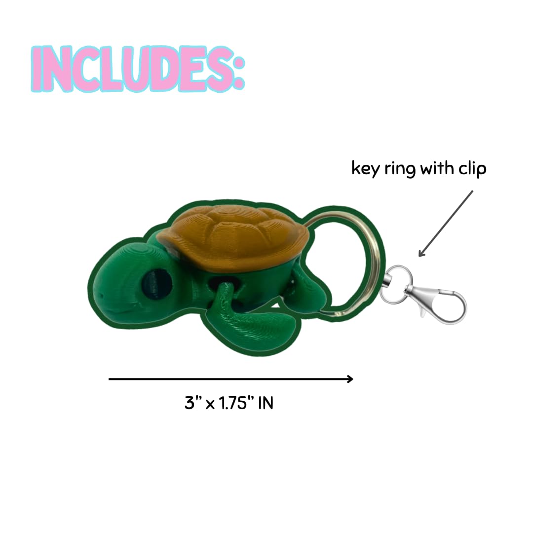 Articulated Animal Keychain Fidget Toy | Fun & Unique Key Chain Fidget Toy Figurines| Made in USA