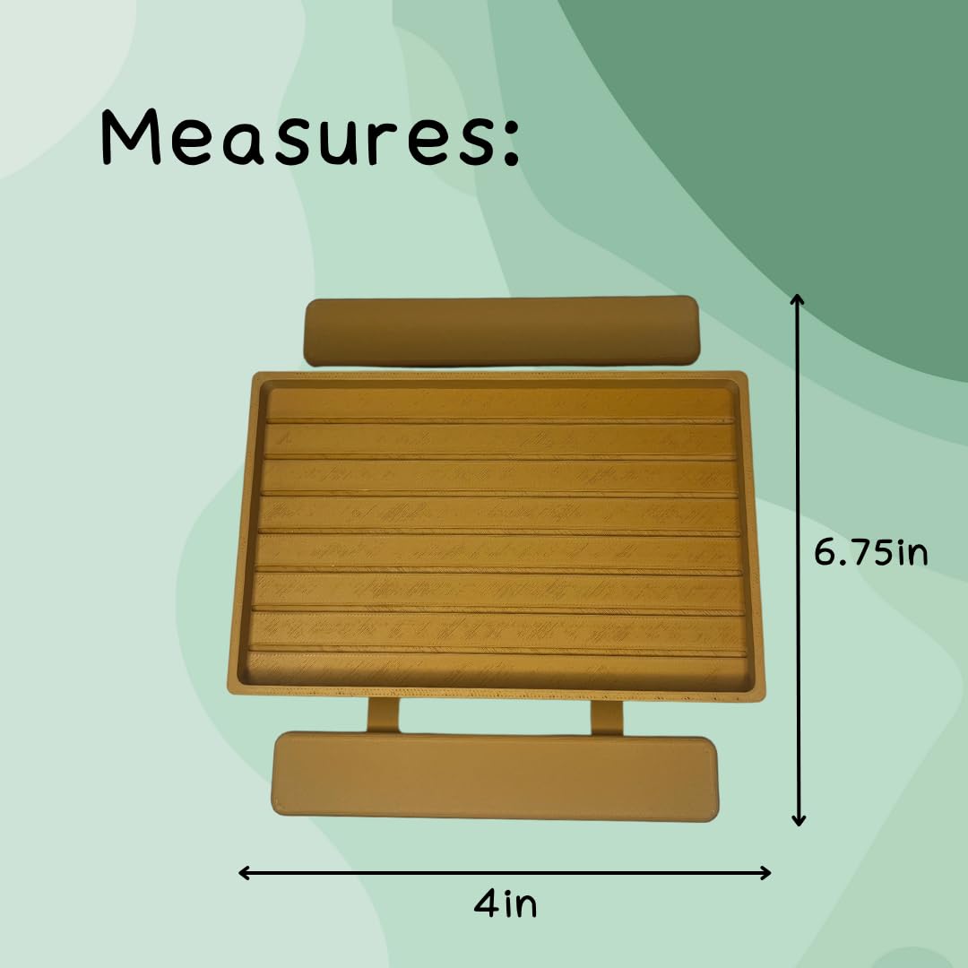 REEFSHAPE Terrarium Picnic Table for Bearded Dragons, Lizards, Geckos, and More! | Platform Accessory for Terrarium Habitats | Made in USA