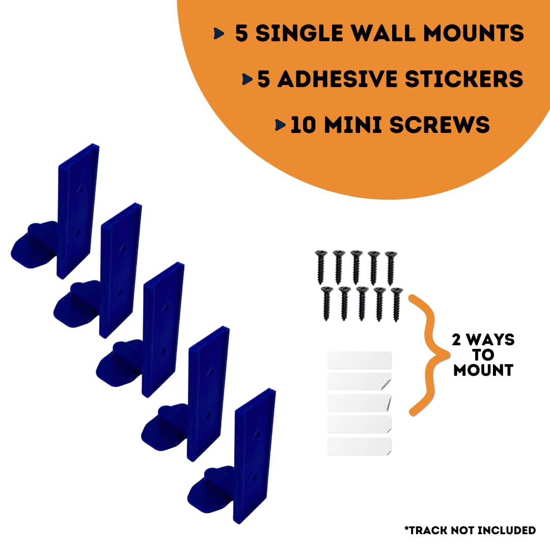 Racetrack Wall Connectors Compatible with Hot Wheels Tracks | Screw in or Adhesive Version | Create Epic RaceTracks | Made in USA