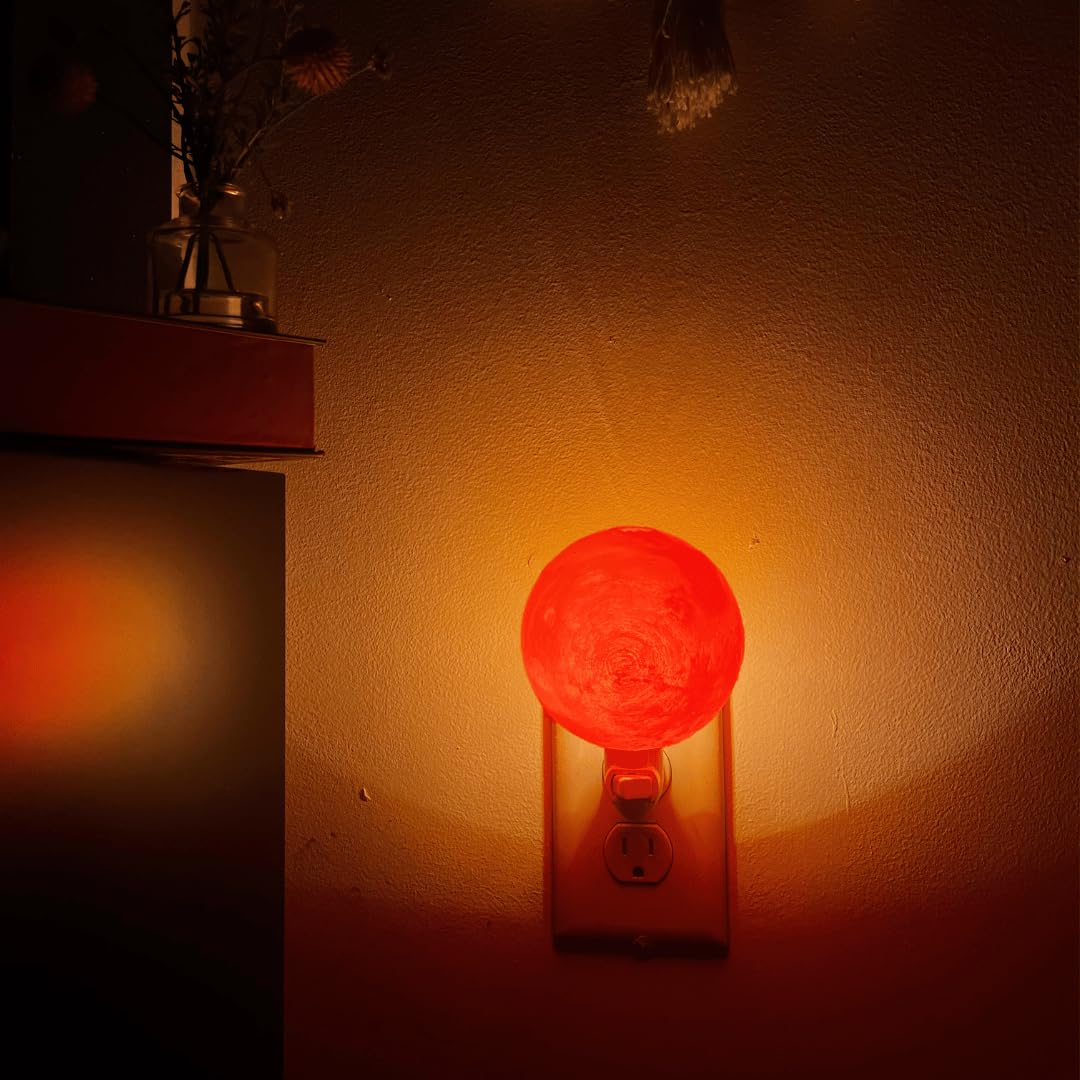 Chatelet Planet Night Light | Translucent Night Light with Accurate Planet Geography | 4" Lithophane Planet Night Lights Perfect for Bedrooms | Made in USA