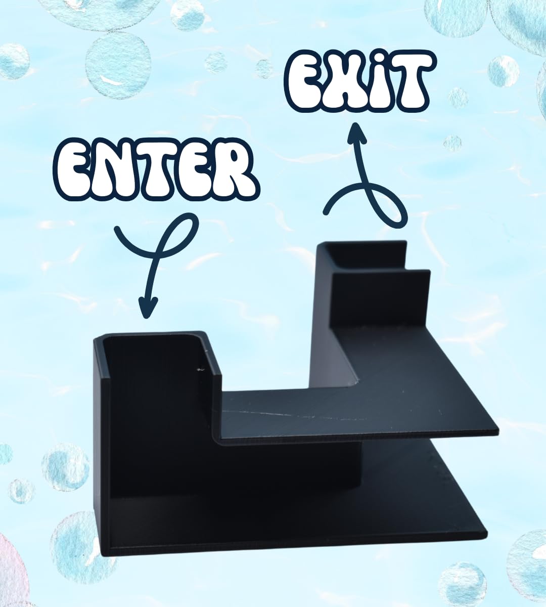 Chatelet Aquarium Underground XL Corner Tunnel | Fish & Shrimp Hideout for Aquariums | Unique Underground Viewing Tunnel | Made in USA