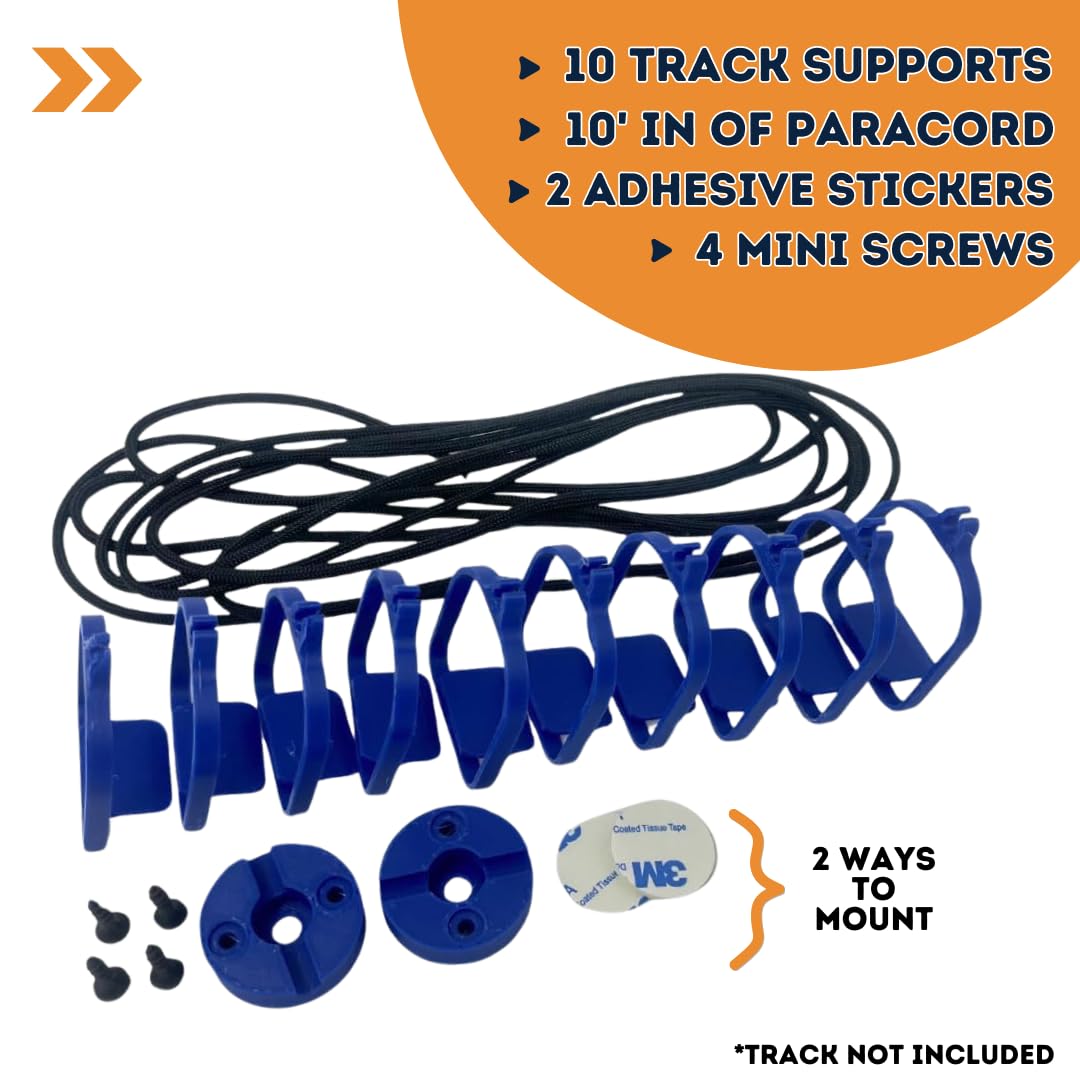 Suspension Bridge Kit Compatible with Hot Wheels Racetracks | 10 Bridge Supports, Rope, and Wall Connectors Included | Made in USA