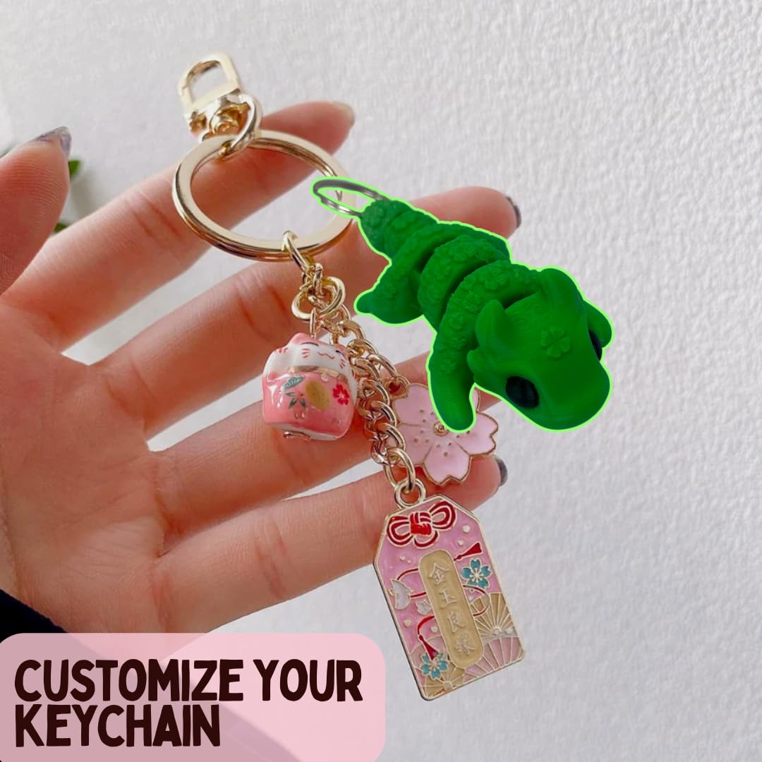 Articulated Animal Keychain Fidget Toy | Fun & Unique Key Chain Fidget Toy Figurines| Made in USA