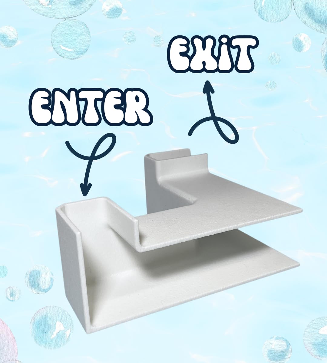 Chatelet Aquarium Underground XL Corner Tunnel | Fish & Shrimp Hideout for Aquariums | Unique Underground Viewing Tunnel | Made in USA