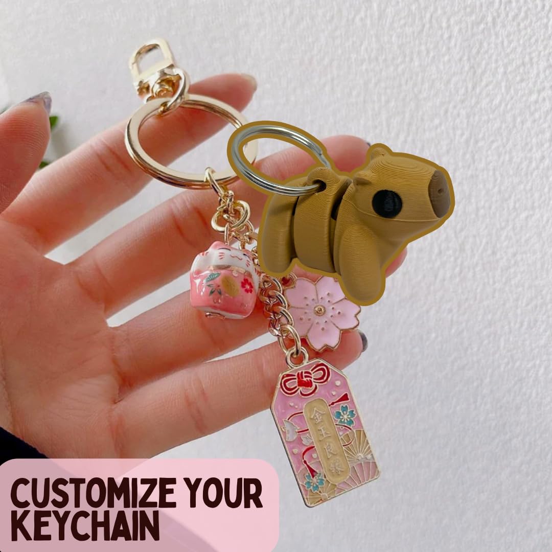 Articulated Animal Keychain Fidget Toy | Fun & Unique Key Chain Fidget Toy Figurines| Made in USA