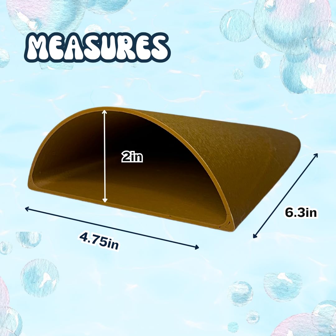 REEFSHAPE Aquarium or Terrarium Pocket Cave | Minimalist Shelter Cave for Fish, Shrimp, Reptiles, Amphibians, & More! | Made in USA