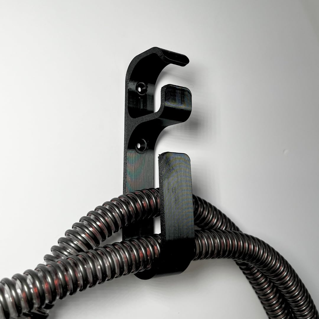 Hose Hanger for CPAP Mask Hook & Tubing | Anti-Slip CPAP Hose Organizer Plus Screw or Adhesive Feature for Better Stability | Prevents Hose Tangle for Better Sleep | Made in USA
