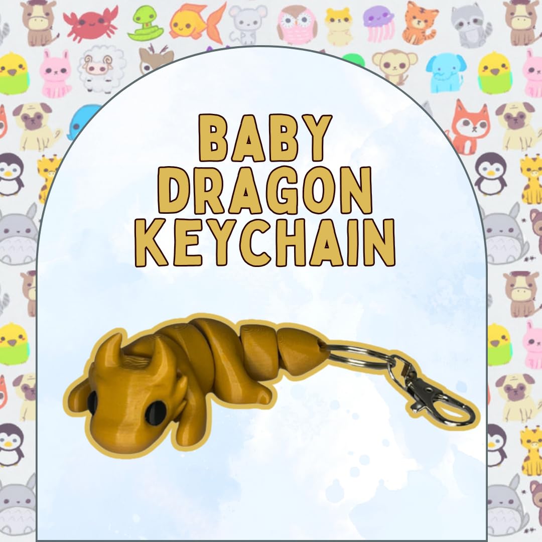 Articulated Animal Keychain Fidget Toy | Fun & Unique Key Chain Fidget Toy Figurines| Made in USA
