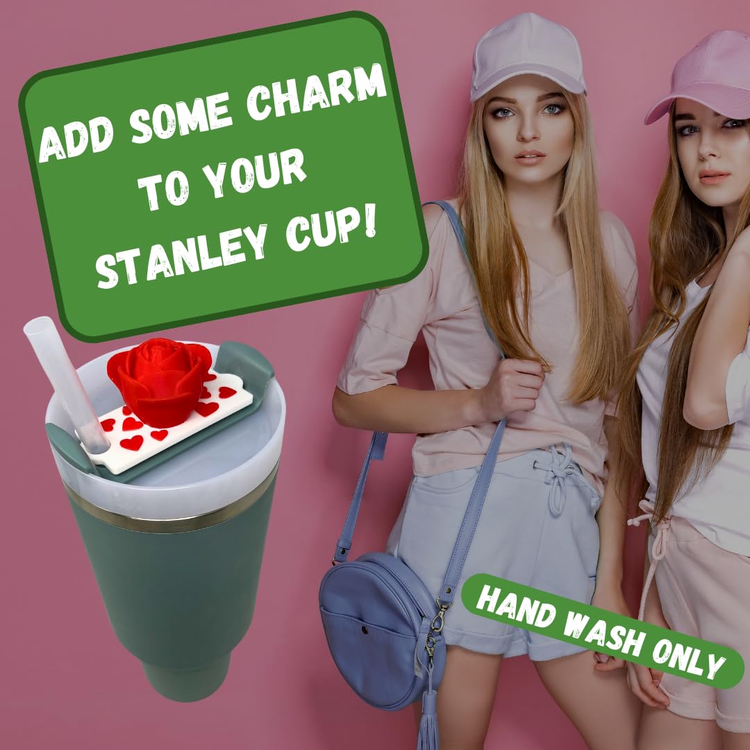 BAGLETS - Slim Topper Charms Compatible with Stanley Cups 40 & 30 oz. | Customize Tumblers with Cute Charms | Easily Removable & Interchangeable | Made in USA