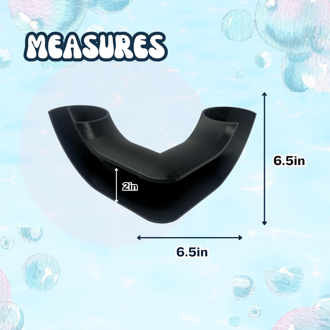 Chatelet REEFSHAPE Aquarium Corner Tube Viewing Tunnel | Fish, Shrimp, Loaches Hideout for Aquariums | Unique Underground Tube Viewing Tunnel | Made in USA