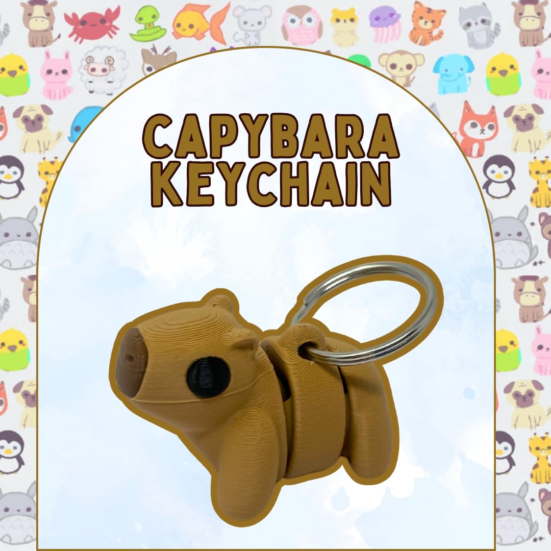 Articulated Animal Keychain Fidget Toy | Fun & Unique Key Chain Fidget Toy Figurines| Made in USA