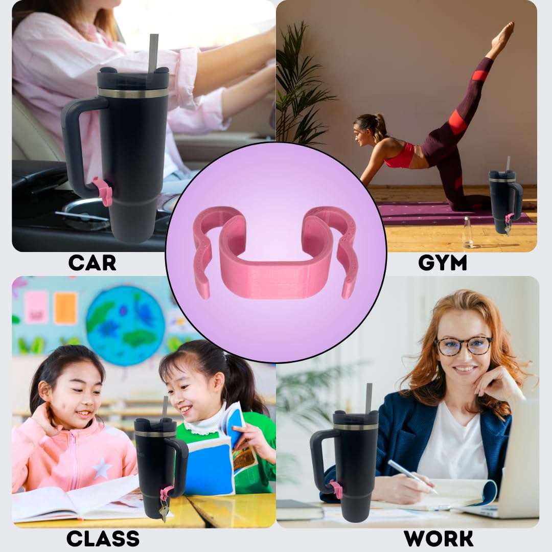 Handle Clip Compatible with Stanley Mugs | Innovative Pop-on Handle Clip for Stanleys | Keep Keys or Other Items Handy | Made in USA