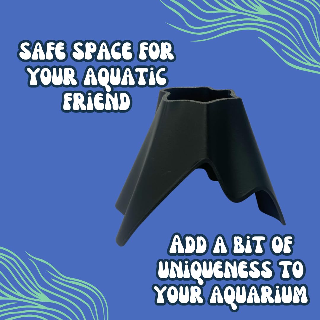 Chatelet REEFSHAPE Aquarium Volcano Tunnel | Perfect for Fish, Shrimp, Loaches, Eels, Amphibians & More | Volcano Fish Hideout | Made in USA