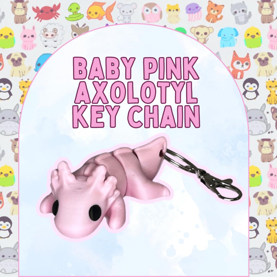 Articulated Animal Keychain Fidget Toy | Fun & Unique Key Chain Fidget Toy Figurines| Made in USA
