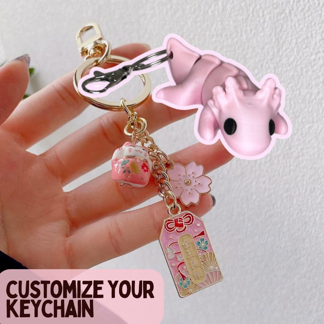 Articulated Animal Keychain Fidget Toy | Fun & Unique Key Chain Fidget Toy Figurines| Made in USA