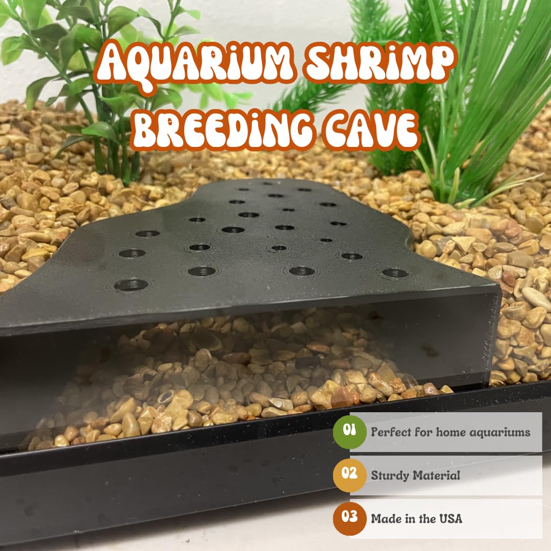 Chatelet REEFSHAPE Aquarium Shrimp Breeding Cave | Protector for Shrimp Tanks | Aesthetic & Functional Viewing Cave for Shrimp & Other Aquatic Pets | Made in USA