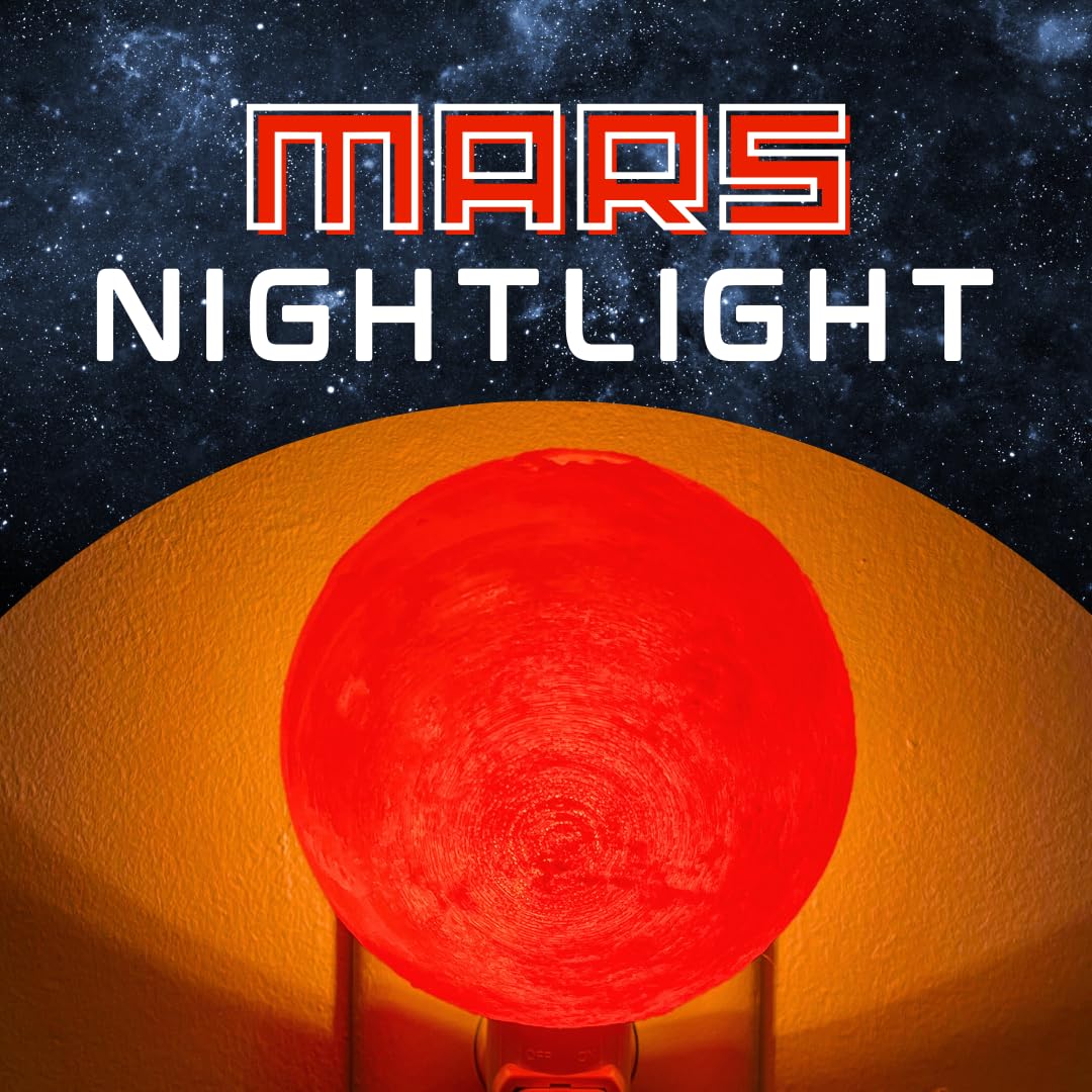 Chatelet Planet Night Light | Translucent Night Light with Accurate Planet Geography | 4" Lithophane Planet Night Lights Perfect for Bedrooms | Made in USA