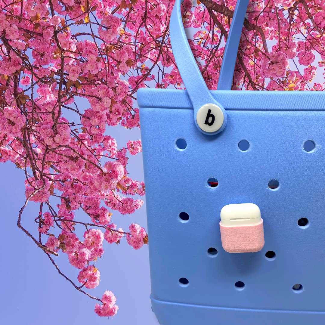 BOGLETS - Case for AirPods Charm Accessory Compatible with Bogg Bags - Keep AirPods Secure & Handy with your Tote Bag - Fits on the Inside or Outside of the Bag
