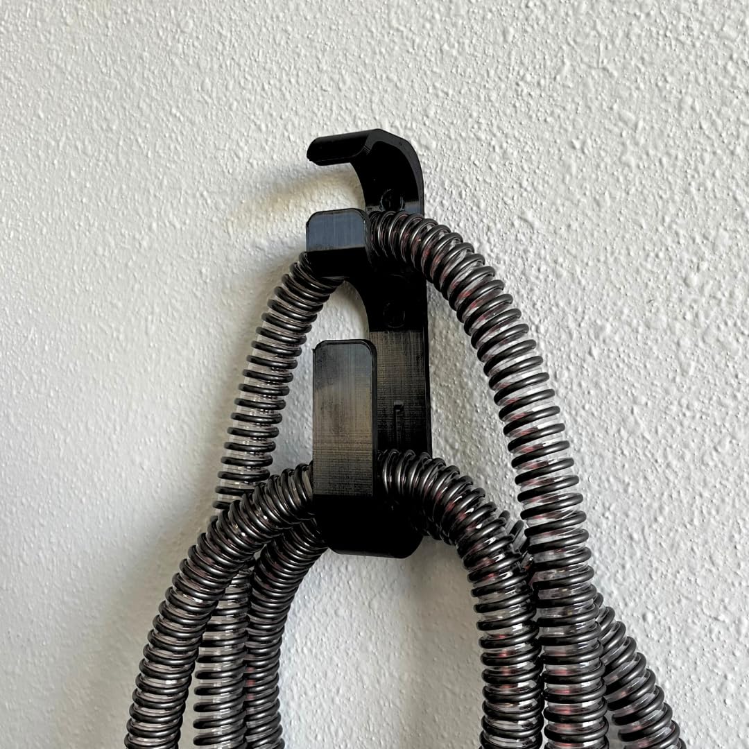 Hose Hanger for CPAP Mask Hook & Tubing | Anti-Slip CPAP Hose Organizer Plus Screw or Adhesive Feature for Better Stability | Prevents Hose Tangle for Better Sleep | Made in USA