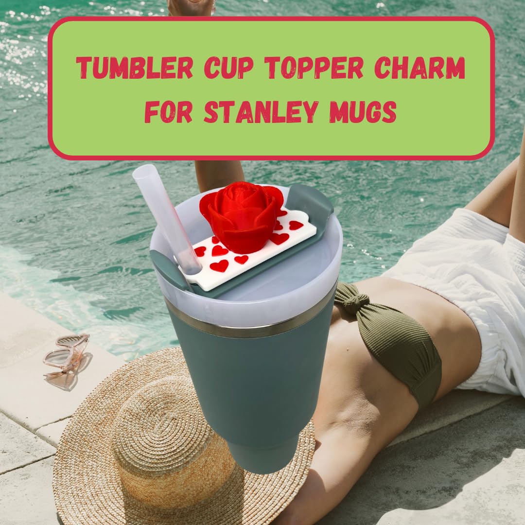 BAGLETS - Slim Topper Charms Compatible with Stanley Cups 40 & 30 oz. | Customize Tumblers with Cute Charms | Easily Removable & Interchangeable | Made in USA