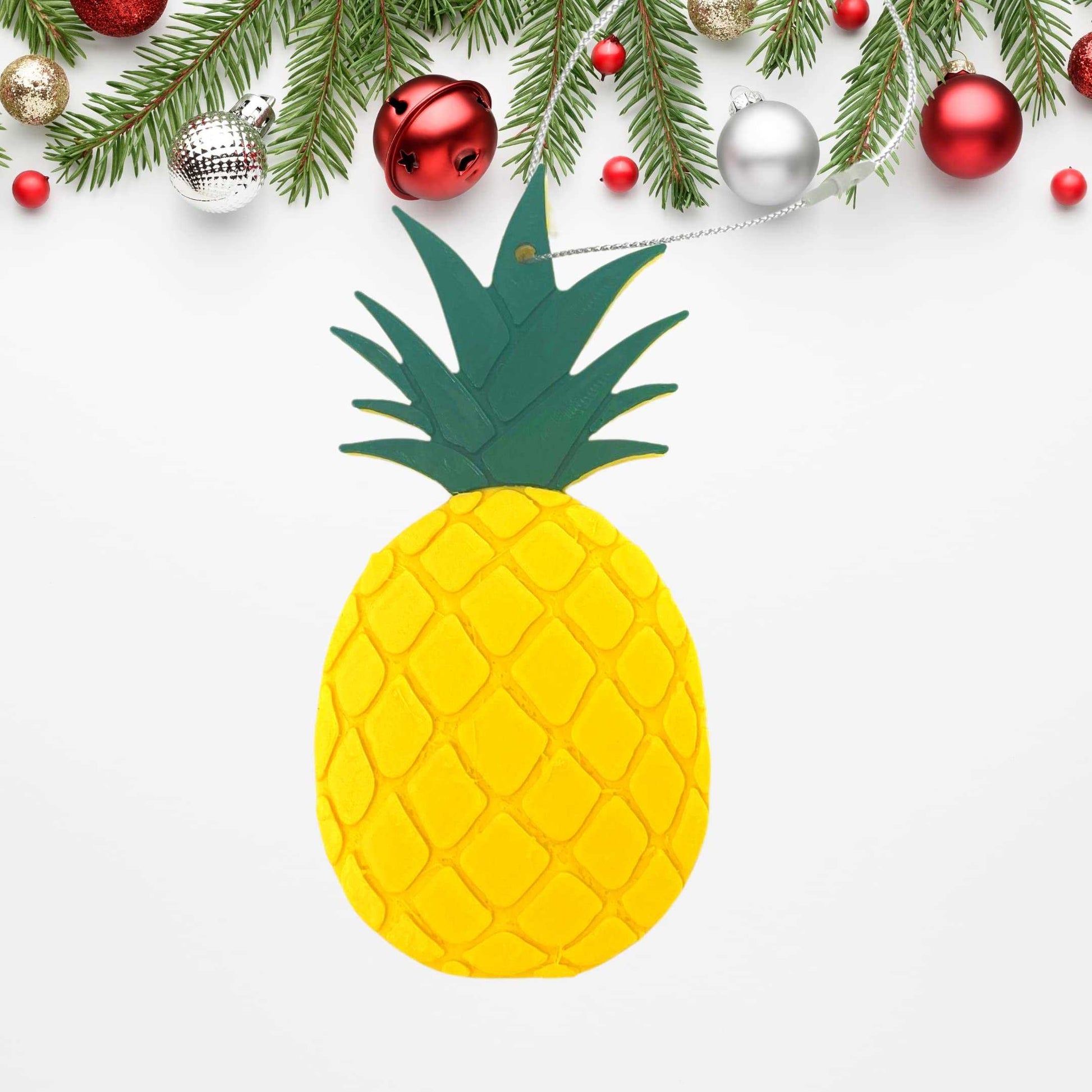 Pineapple Christmas Ornament - Decorative Holiday Ornament - Made in the USA