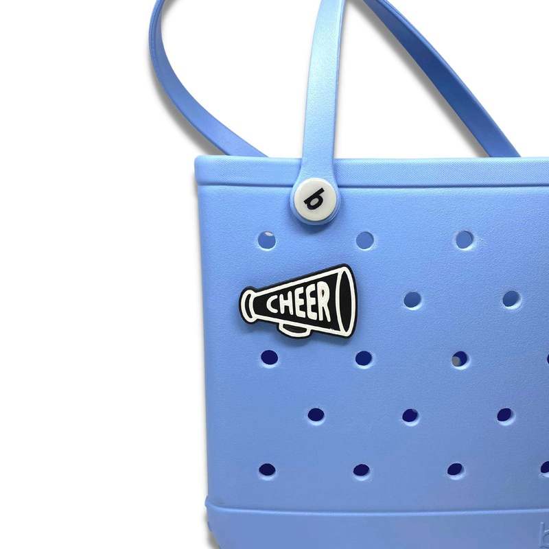 BOGLETS - Black Megaphone Charm Compatible with Bogg Bags