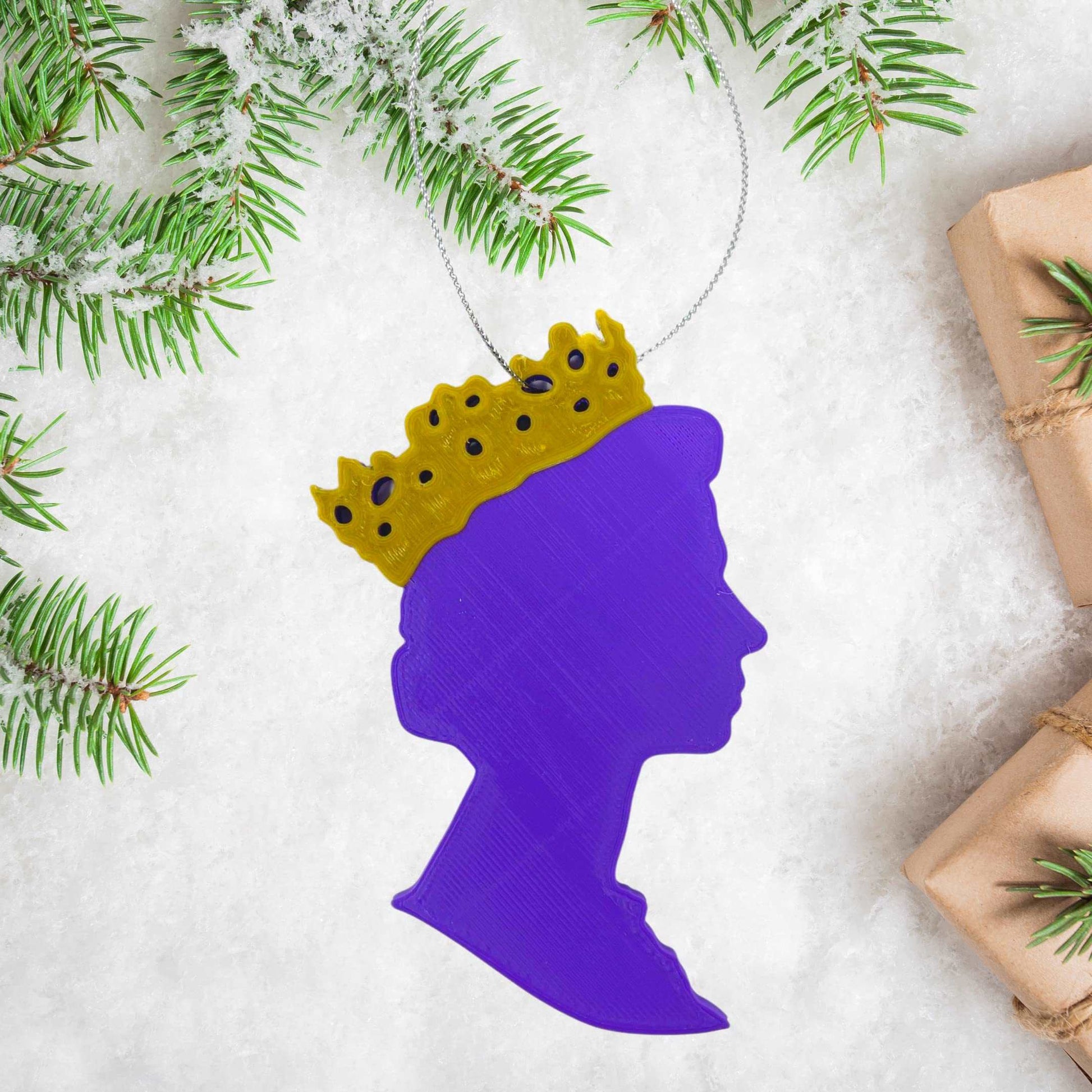 Queen Elizabeth Christmas Ornament - Perfect Holiday Decoration or Gift - Decorate Your Christmas Tree! - Made in The US!