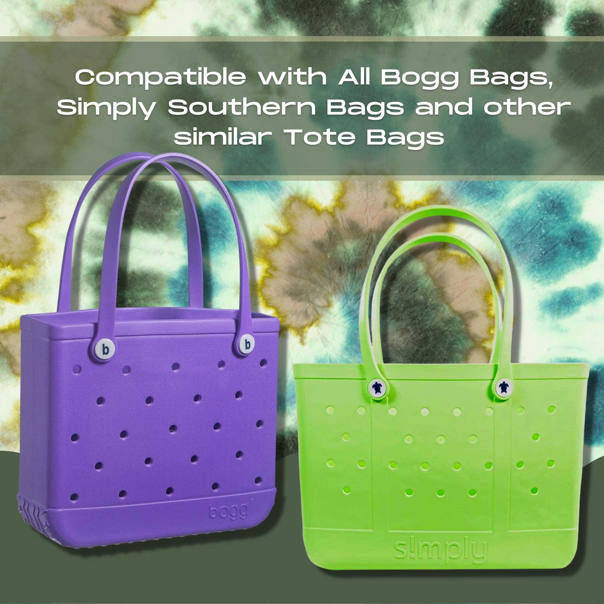 BOGLETS - Simply Southern BEACH Charm Accessories - Decorative Charms perfect for your Tote Bag. - Multiple Charms