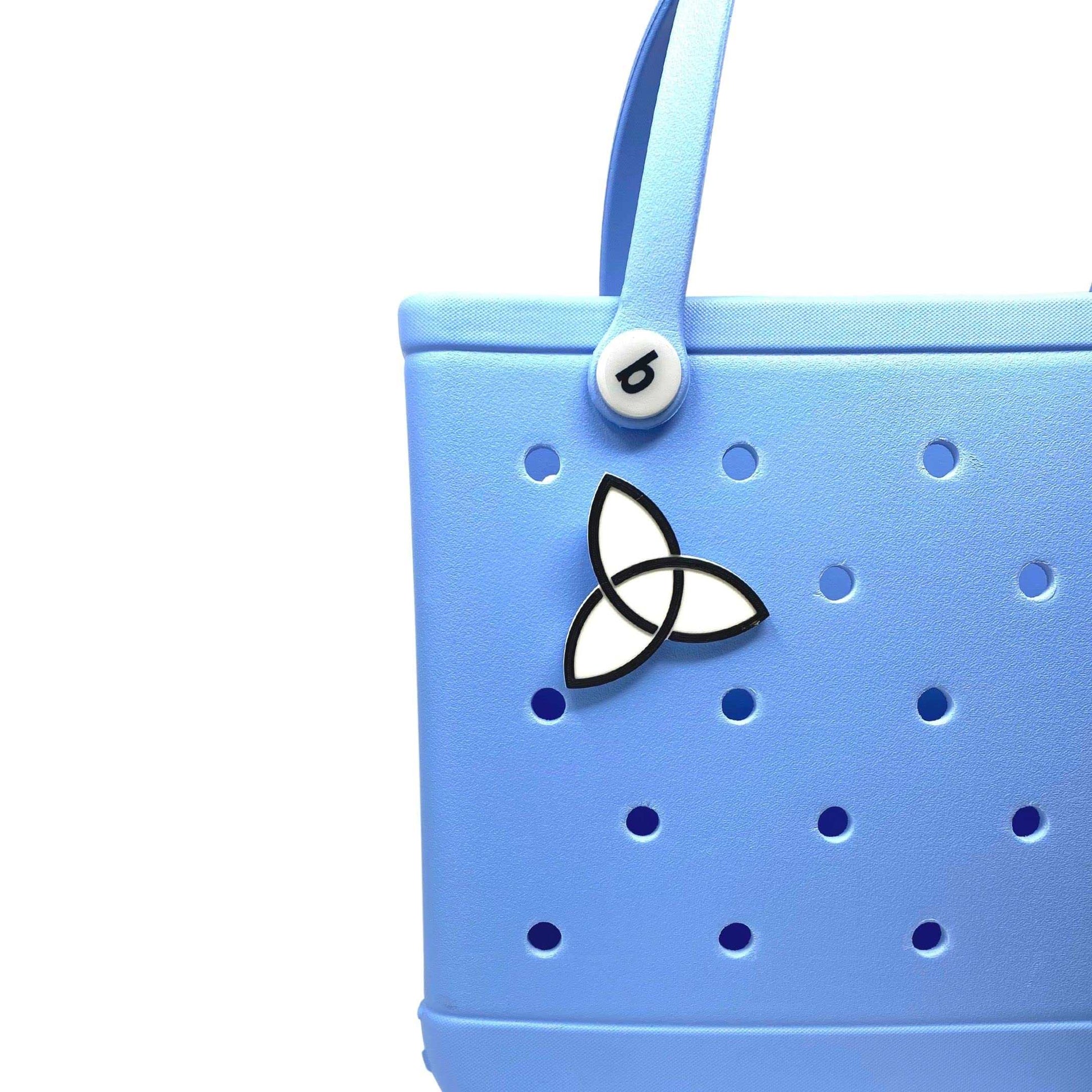 BOGLETS -Triquetra Charm Compatible with Bogg Bags, Simply Southern and Other Similar Tote Bags.