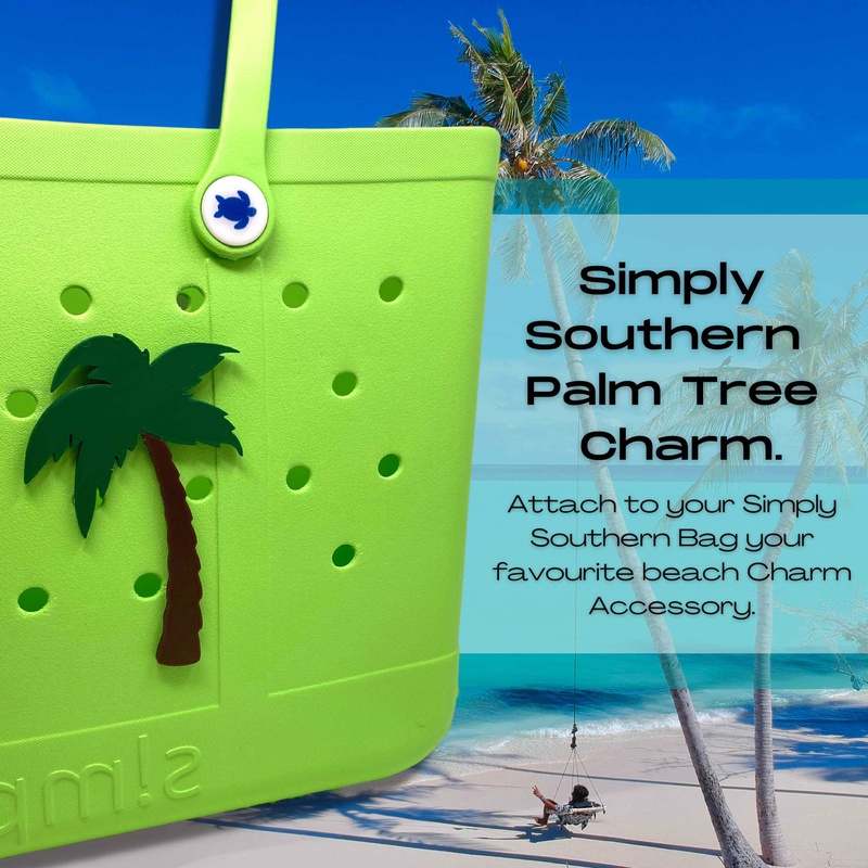 BOGLETS - Simply Southern BEACH Charm Accessories - Decorative Charms Palm Tree Palm Tree