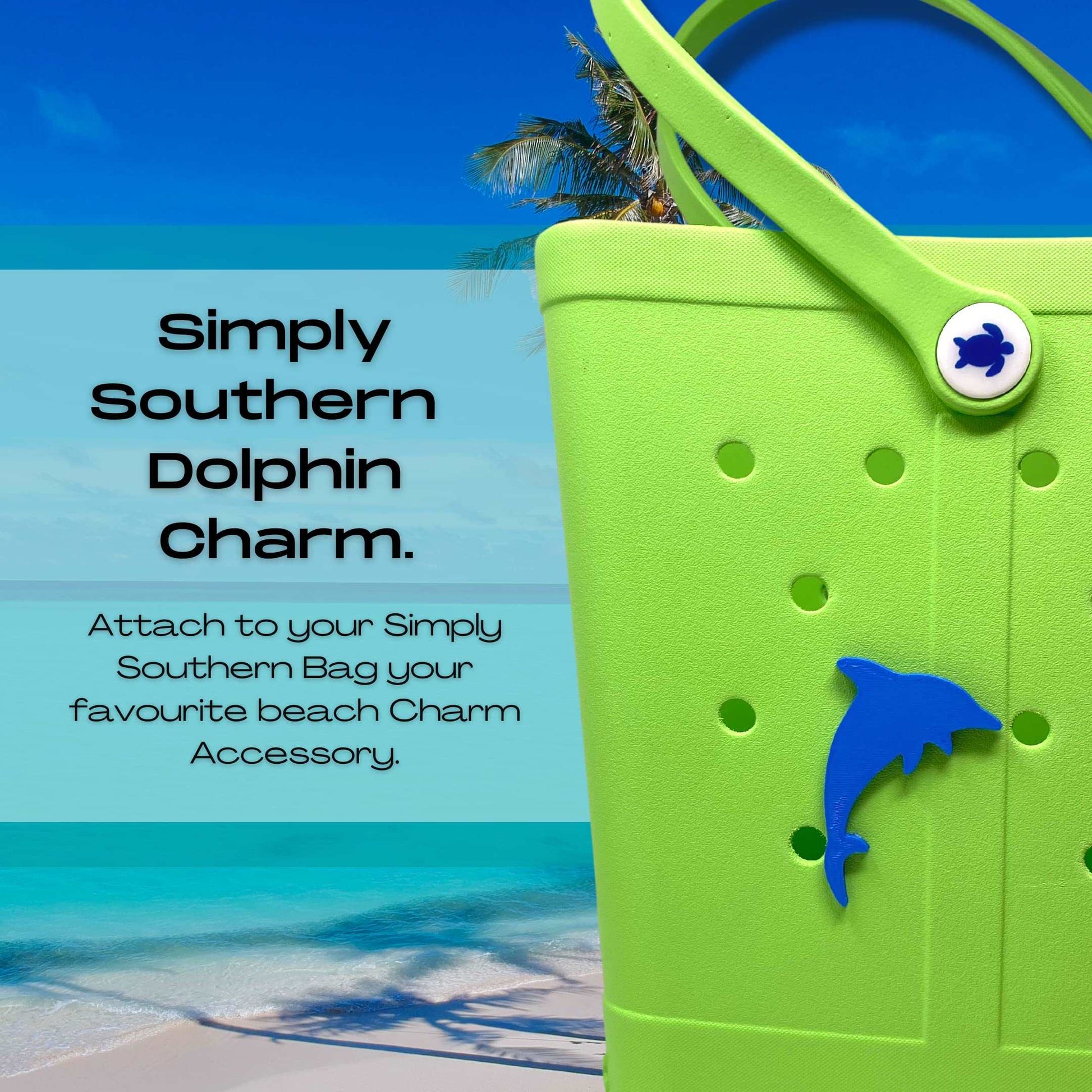 BOGLETS - Simply Southern BEACH Charm Accessories - Decorative Charms perfect for your Tote Bag. - Multiple Charms