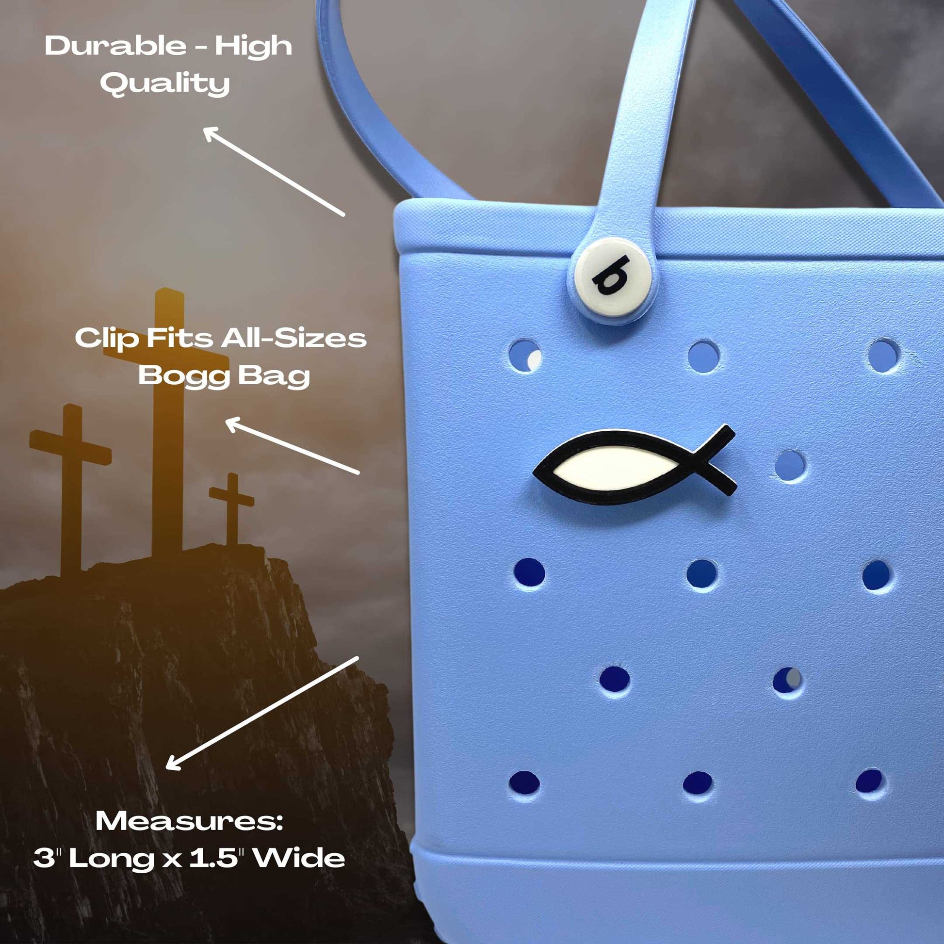 BOGLETS - Symbols and Shapes Charms - Decorative Charms Compatible with Bogg Bags, Simply Southern & Other Tote Bags.