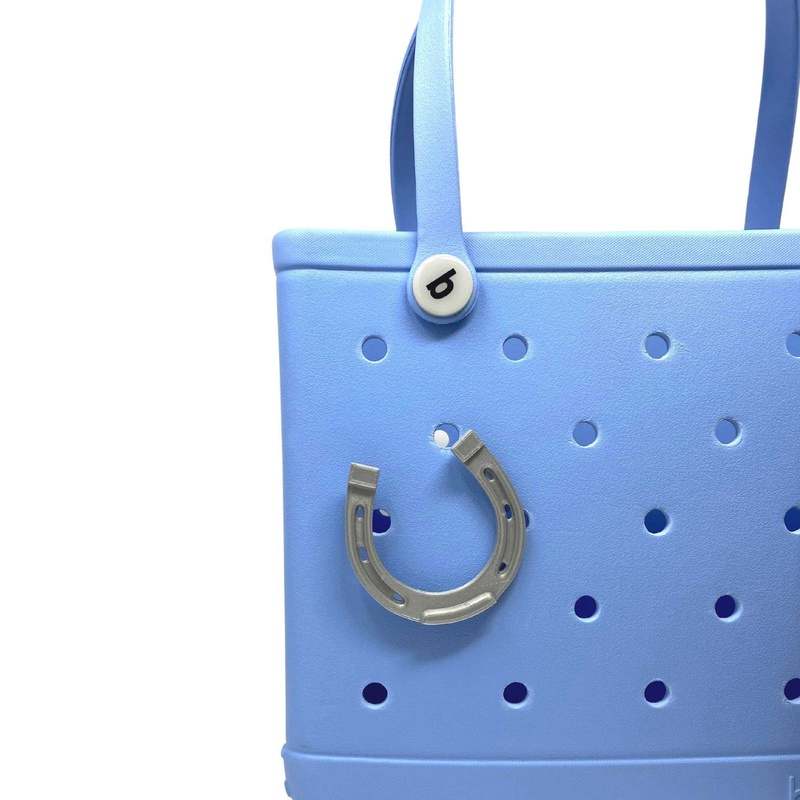 BOGLETS - Horseshoe Charm Compatible with Bogg Bags, Simply Southern Bags, and Other Similar Beach Tote Bags