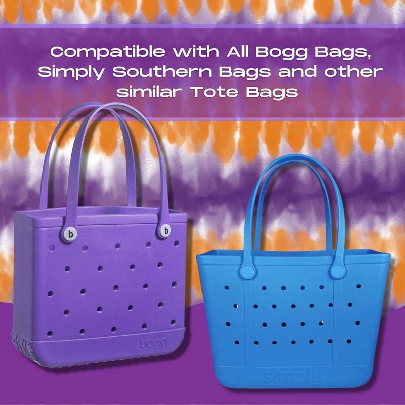 FRESHe BOGLETS - Wifey Charm - Decorative Charm Accessories Compatible with Bogg Bags, Simply Southern Bags and other Tote Bags. Pink and White
