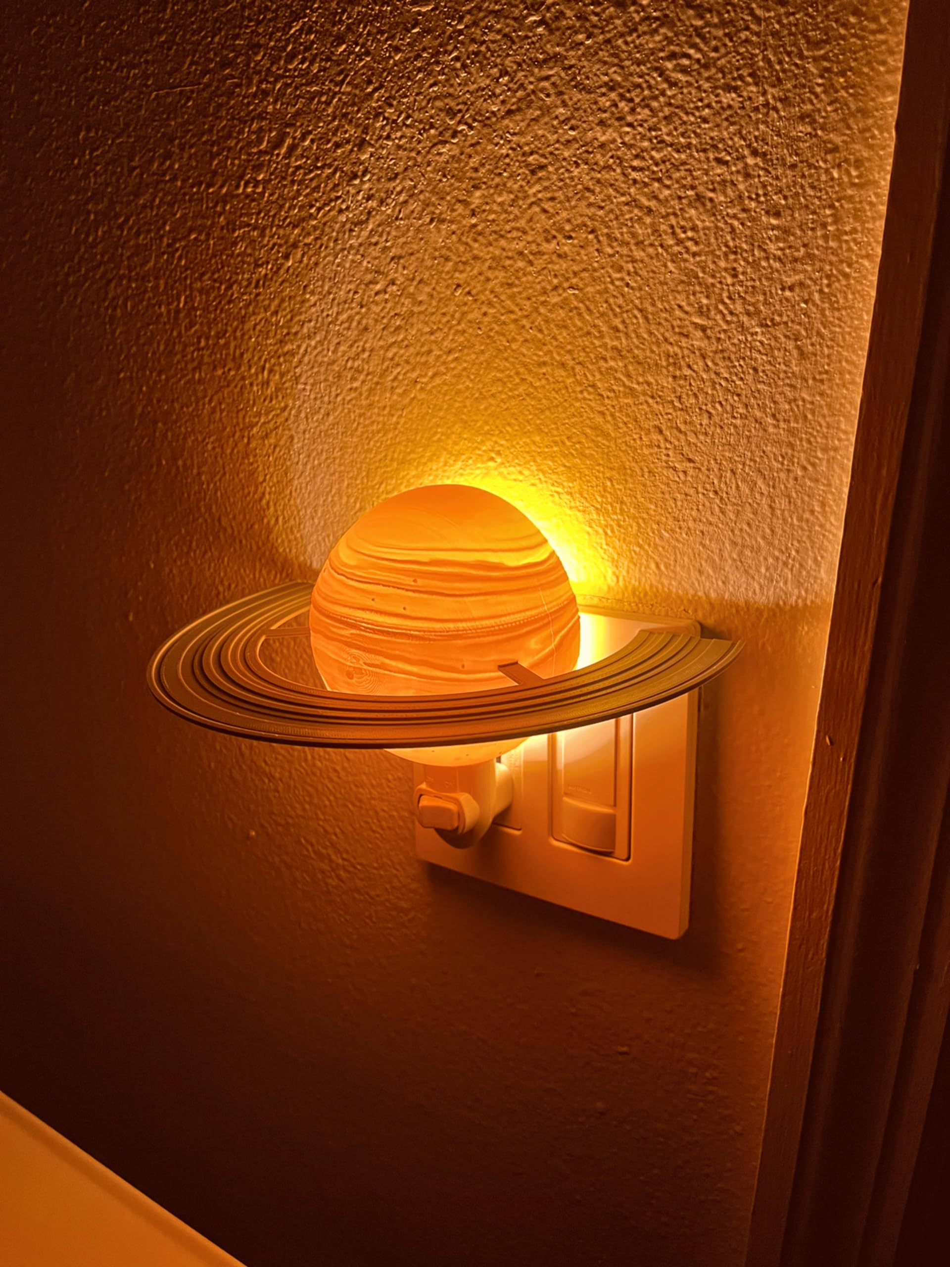 Chatelet Planet Night Light | Translucent Night Light with Accurate Planet Geography | 4" Lithophane Planet Night Lights Perfect for Bedrooms | Made in USA