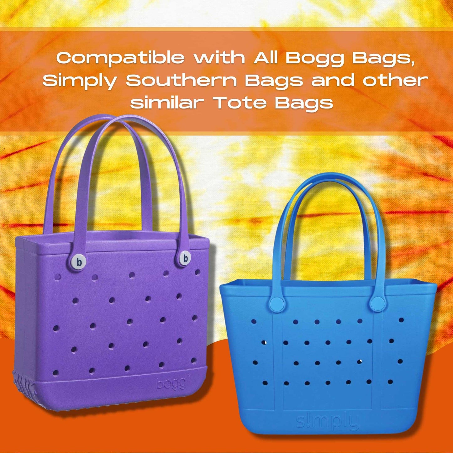 BOGLETS - Cheerleading Charm Compatible with Bogg Bags - Decorative Charm for Bogg Bags & Other Tote Bags Blue Pom Pom