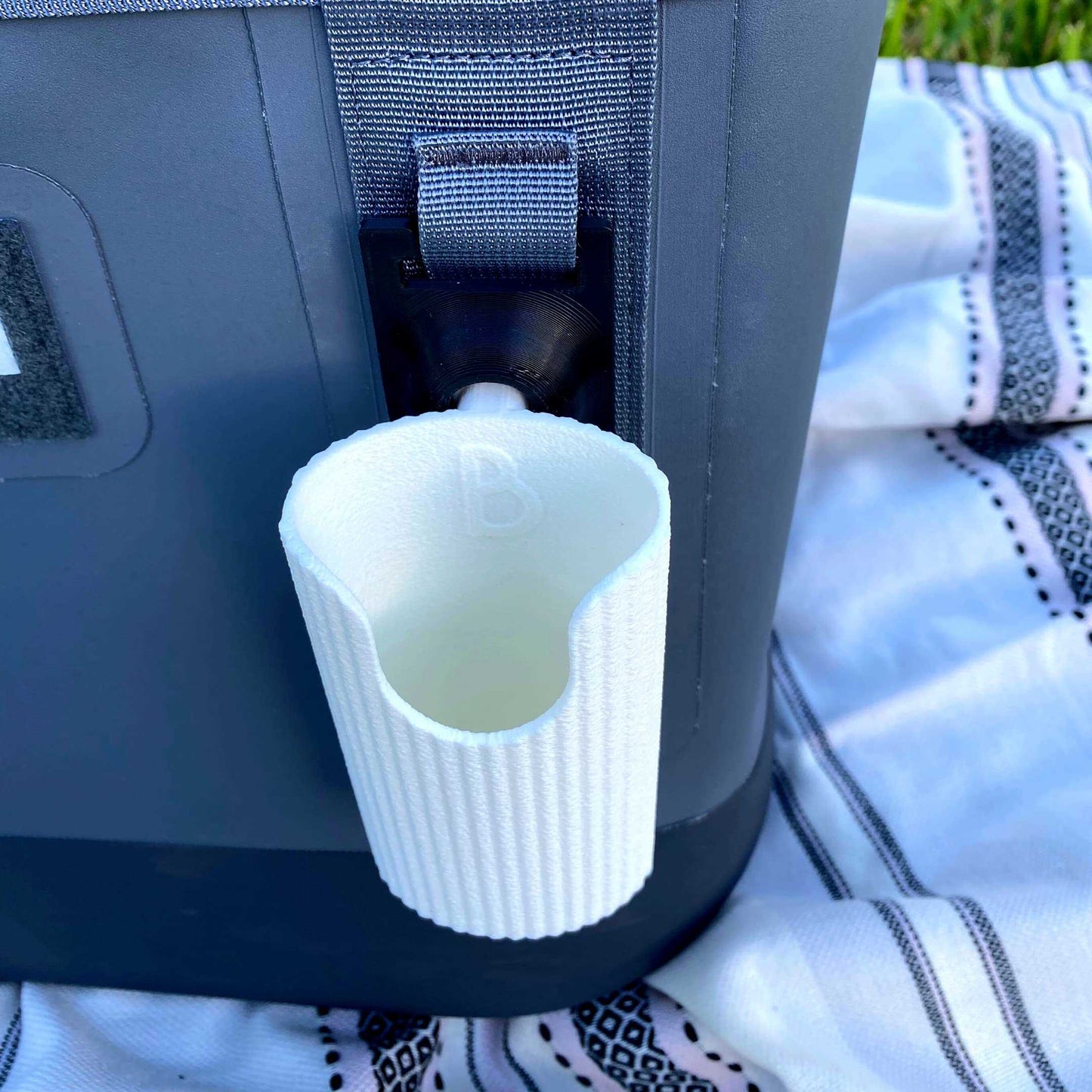 Sunglasses Holder Attachment Compatible with Soft Yeti Coolers & Backpacks with Straps - Accessorize Your Cooler or Backpack & Securely Hold Your Sunglasses - Made in USA!