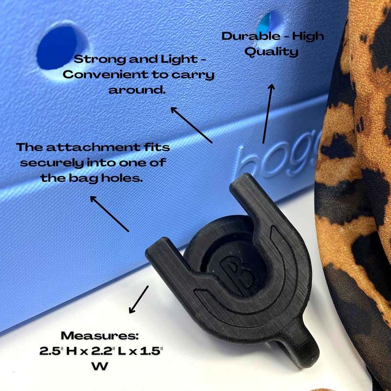 BOGLETS - Phone Holder Tote Charm For Collapsible Socket Mounts Compatible with Bogg Bags, Simply Southern Bags, or Other Similar Beach Tote Bags