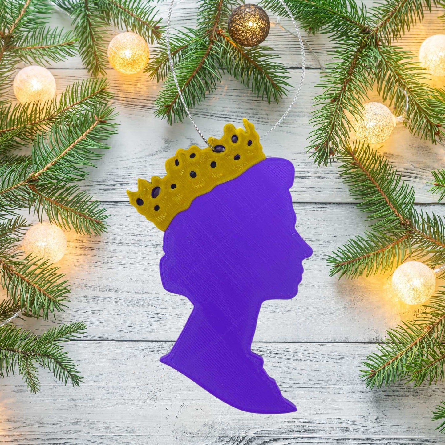 Queen Elizabeth Christmas Ornament - Perfect Holiday Decoration or Gift - Decorate Your Christmas Tree! - Made in The US!