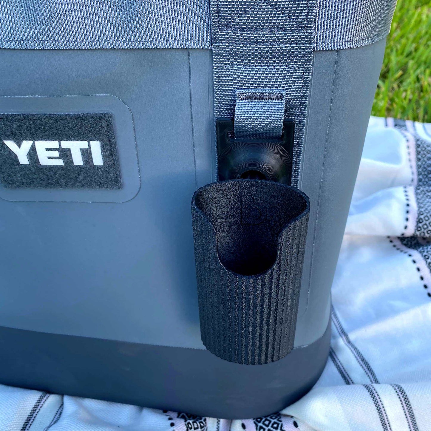 Sunglasses Holder Attachment Compatible with Soft Yeti Coolers & Backpacks with Straps - Accessorize Your Cooler or Backpack & Securely Hold Your Sunglasses - Made in USA!