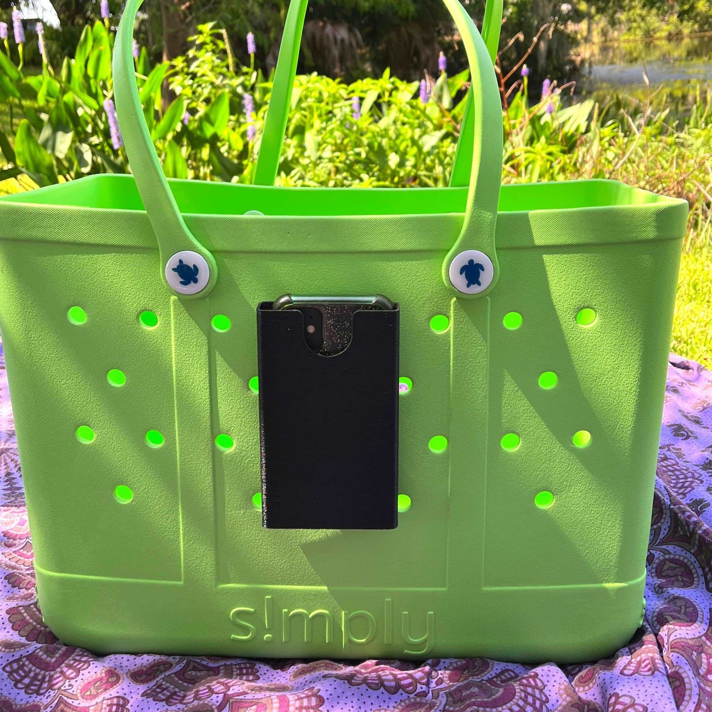 BOGLETS - Phone Holder Charm Accessory Compatible with Bogg Bags - Keep your Phone Handy with your Tote Bag - Made in the USA