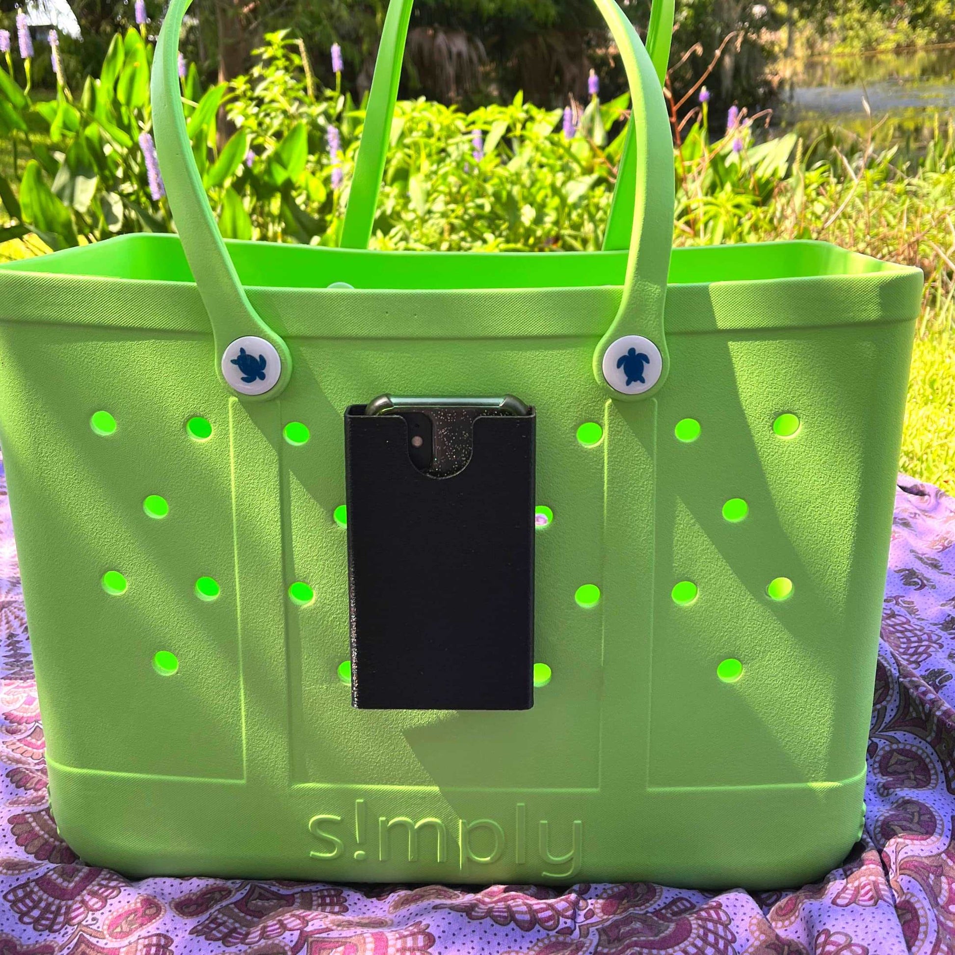 BOGLETS - Phone Holder Charm Accessory Compatible with Bogg Bags - Keep your Phone Handy with your Tote Bag - Made in the USA
