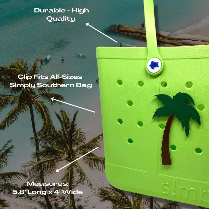 BOGLETS - Simply Southern BEACH Charm Accessories - Decorative Charms Palm Tree Palm Tree