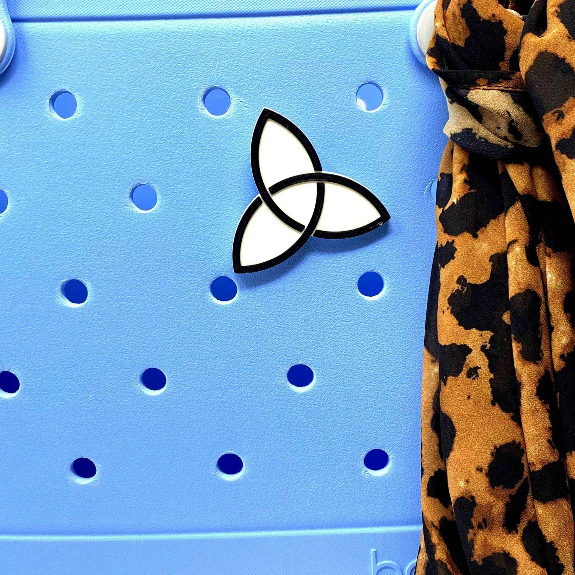 BOGLETS -Triquetra Charm Compatible with Bogg Bags, Simply Southern and Other Similar Tote Bags.