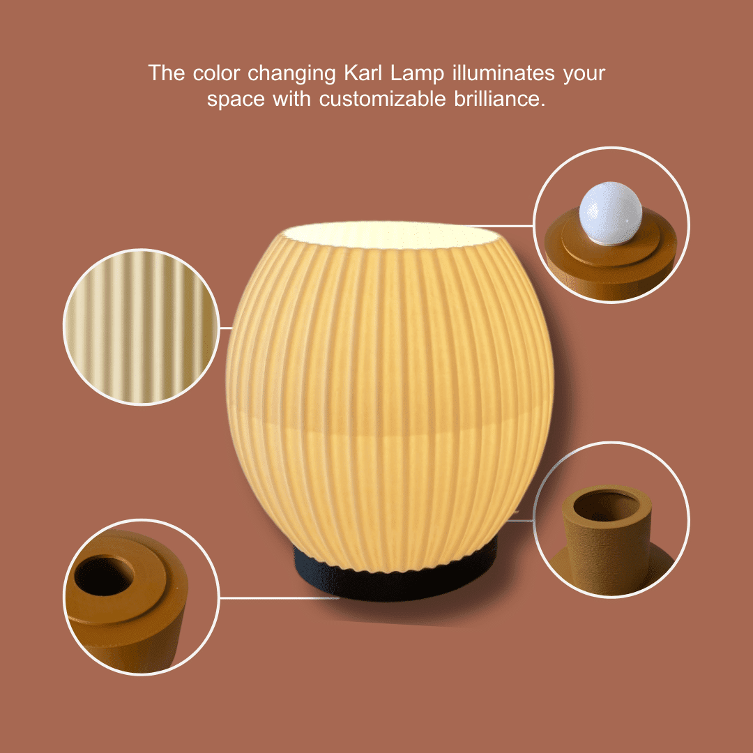 The Blip Lamp | Premium Collection Lamp | 8" x 4" Color Changing Ambience Light Perfect for End Tables & Bedrooms