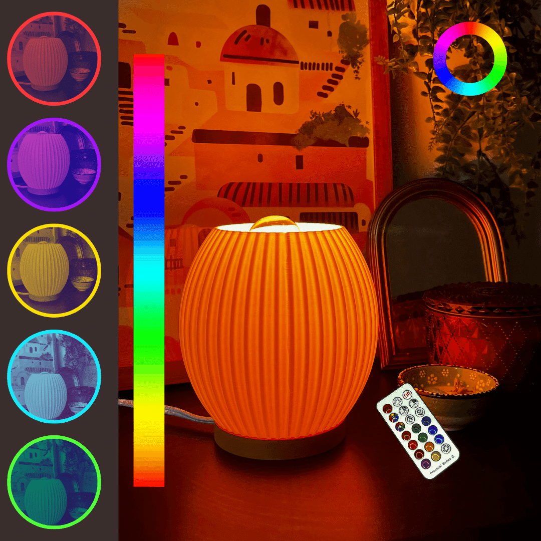 The Blip Lamp | Premium Collection Lamp | 8" x 4" Color Changing Ambience Light Perfect for End Tables & Bedrooms