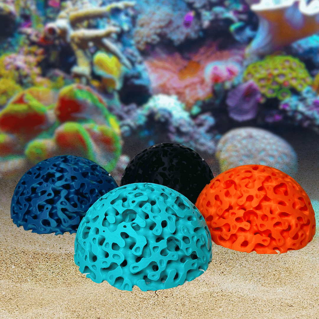 Aquarium Dome Coral Frag Stand | Coral Reef Replica Frag Stand Base for Growing Coral | Displays Multiple Frags