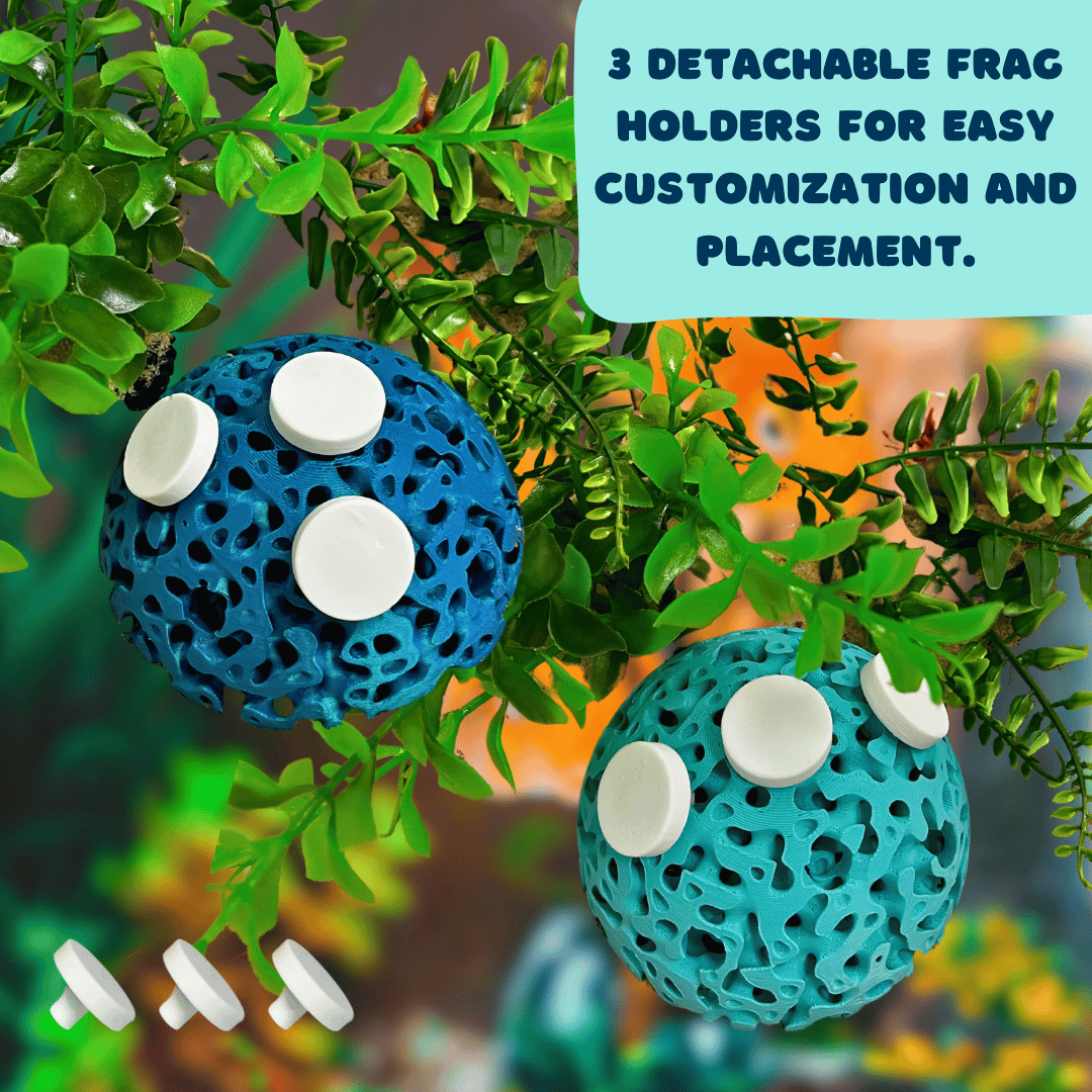 Aquarium Dome Coral Frag Stand | Coral Reef Replica Frag Stand Base for Growing Coral | Displays Multiple Frags